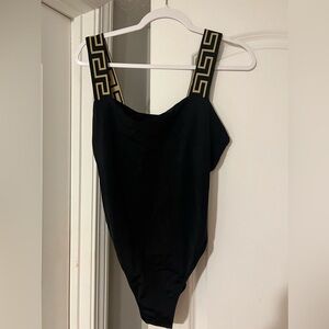 Greca border swimsuit